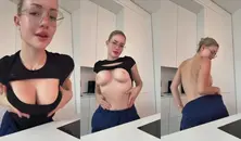 Fabienne.0805 Stripping in The Kitchen – Onlyfans Video