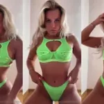 Jolie Becker / Joliejuiicy Green Bikini PPV Video Hot