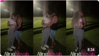 Aline Novak Has Sex At Night Outdoors